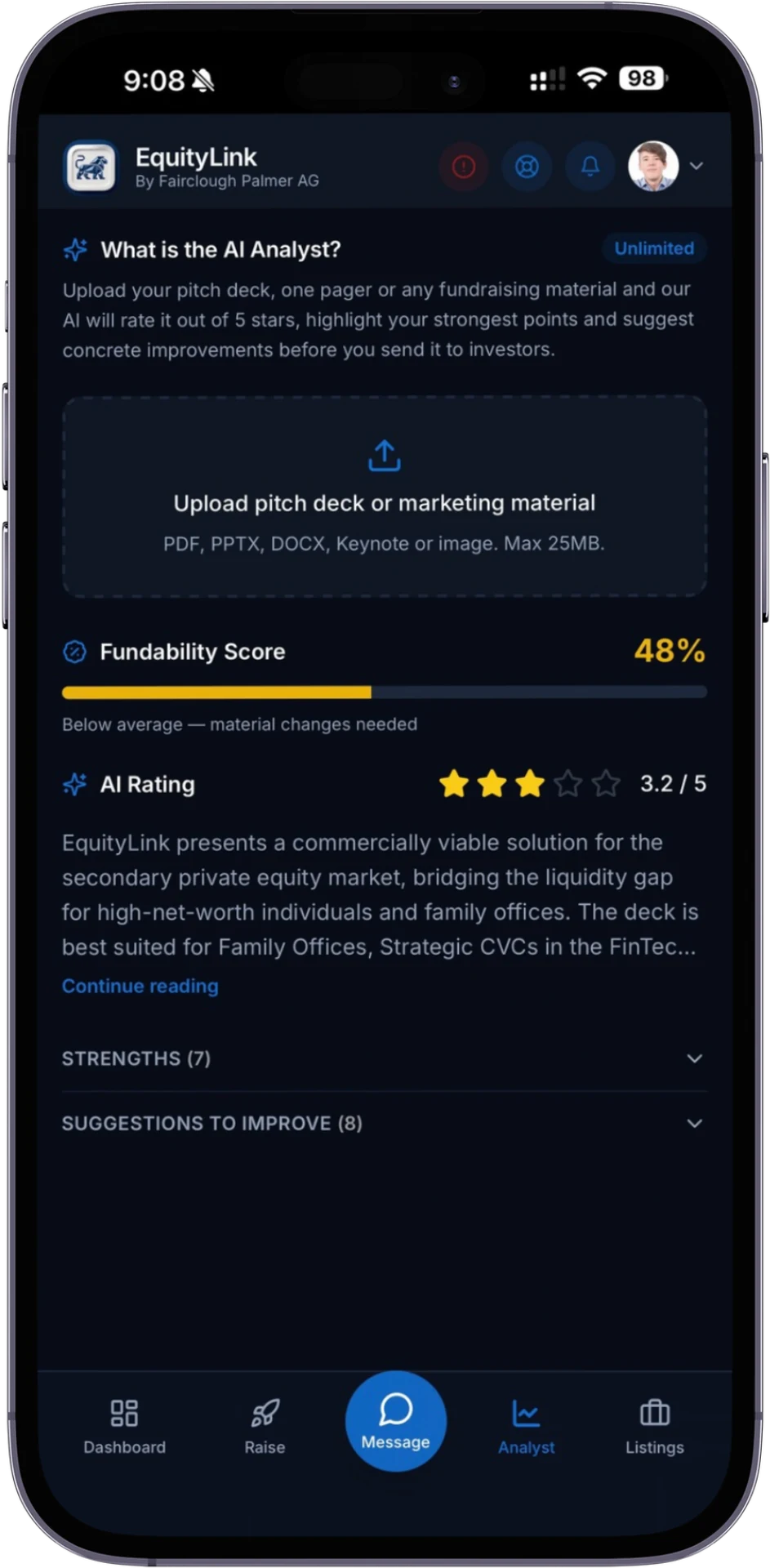 EquityLink AI advisory services