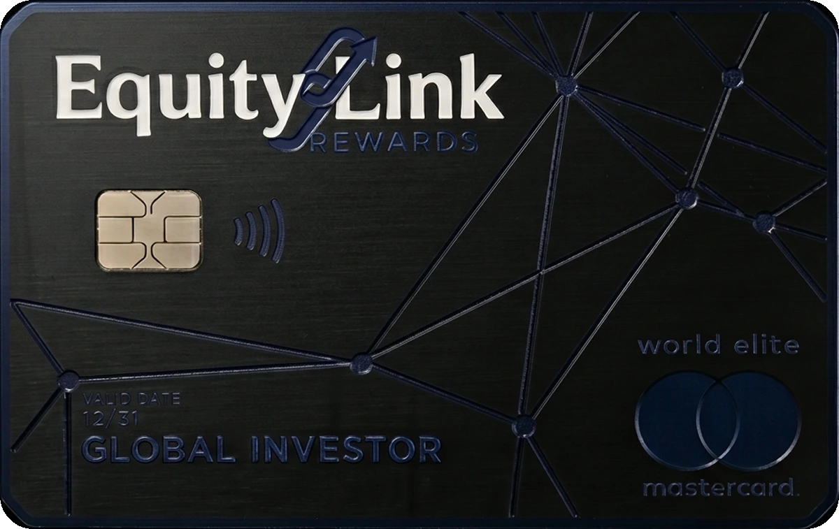 EquityLink Portfolio-Backed Rewards Credit World Elite metal card design